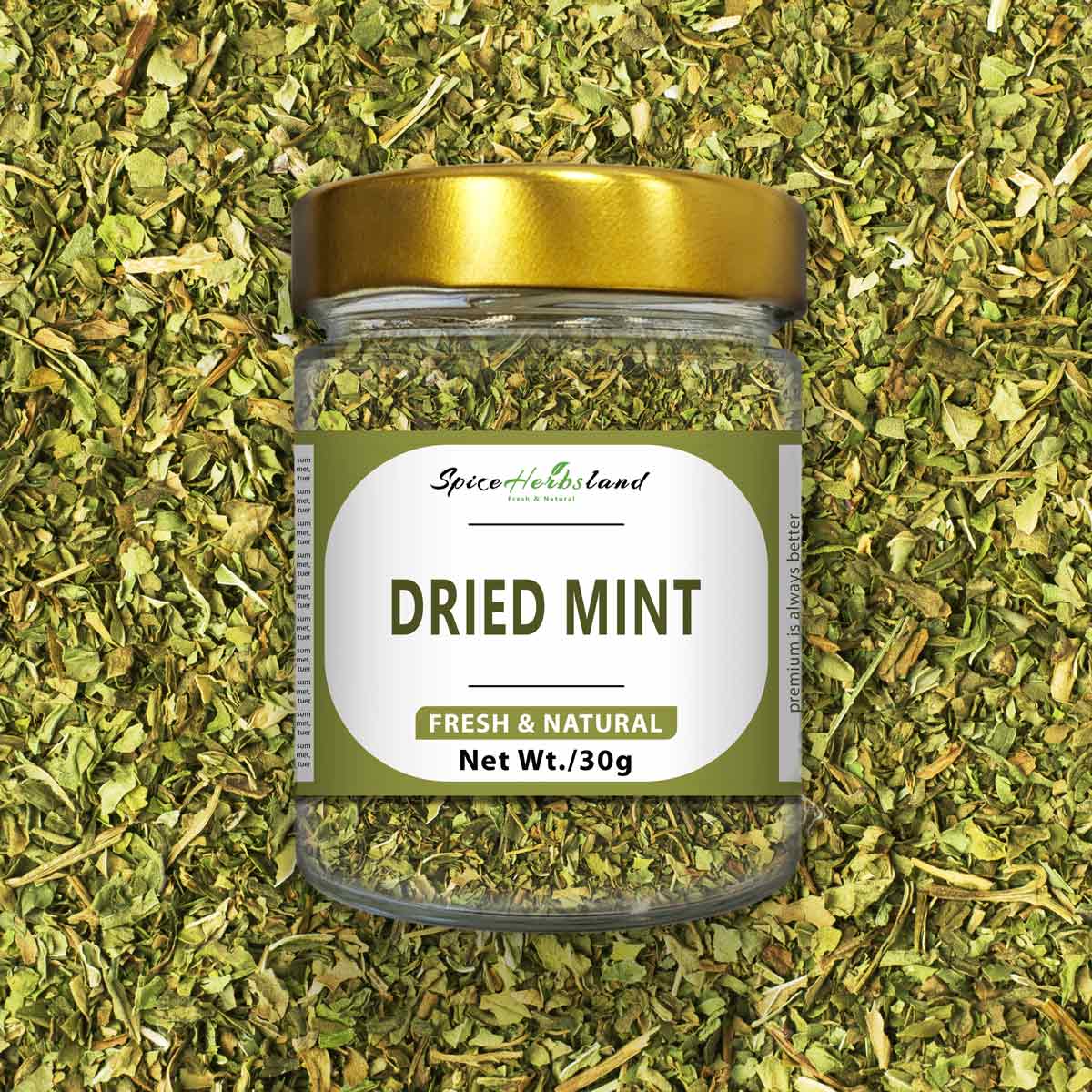 Dried mint