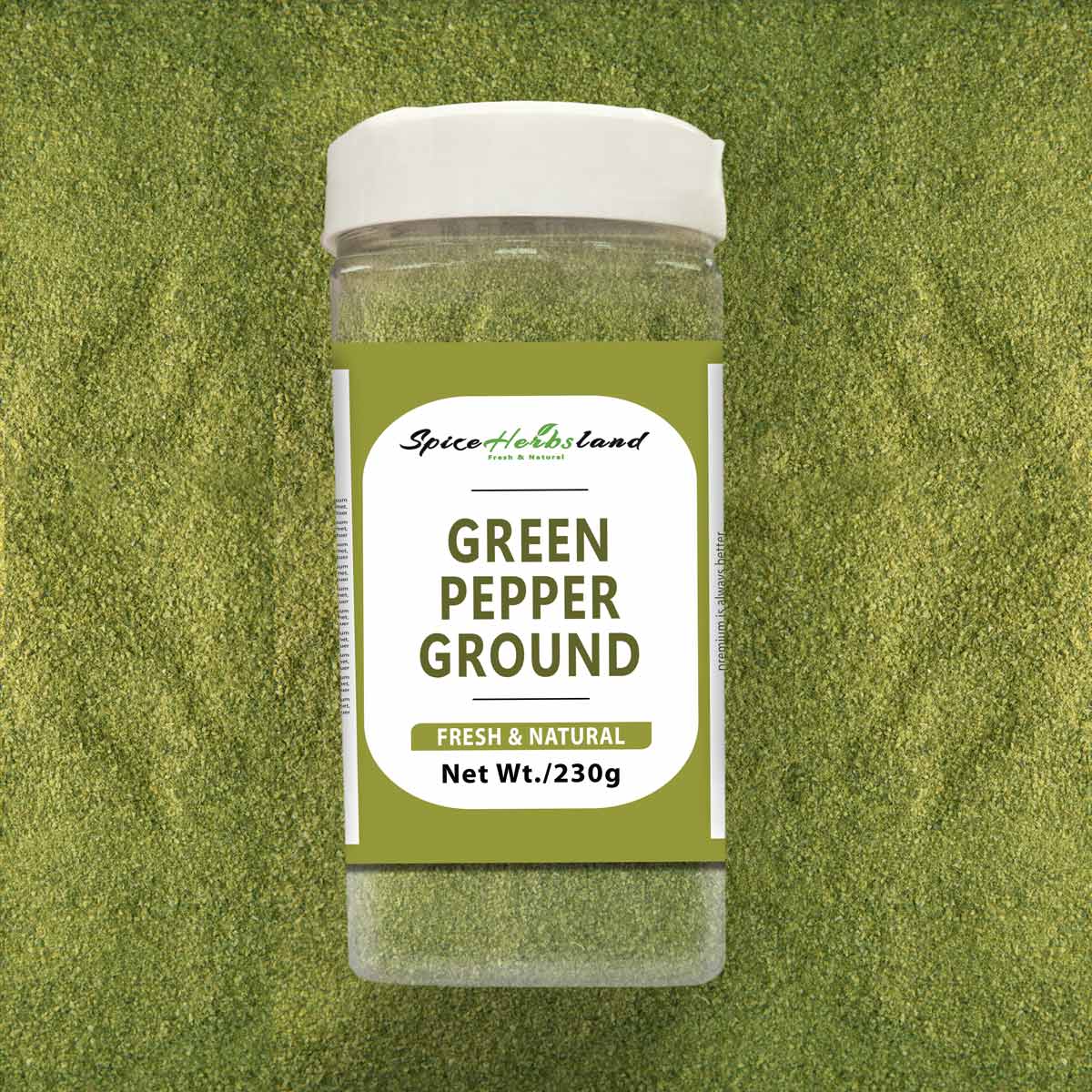 Green pepper ground