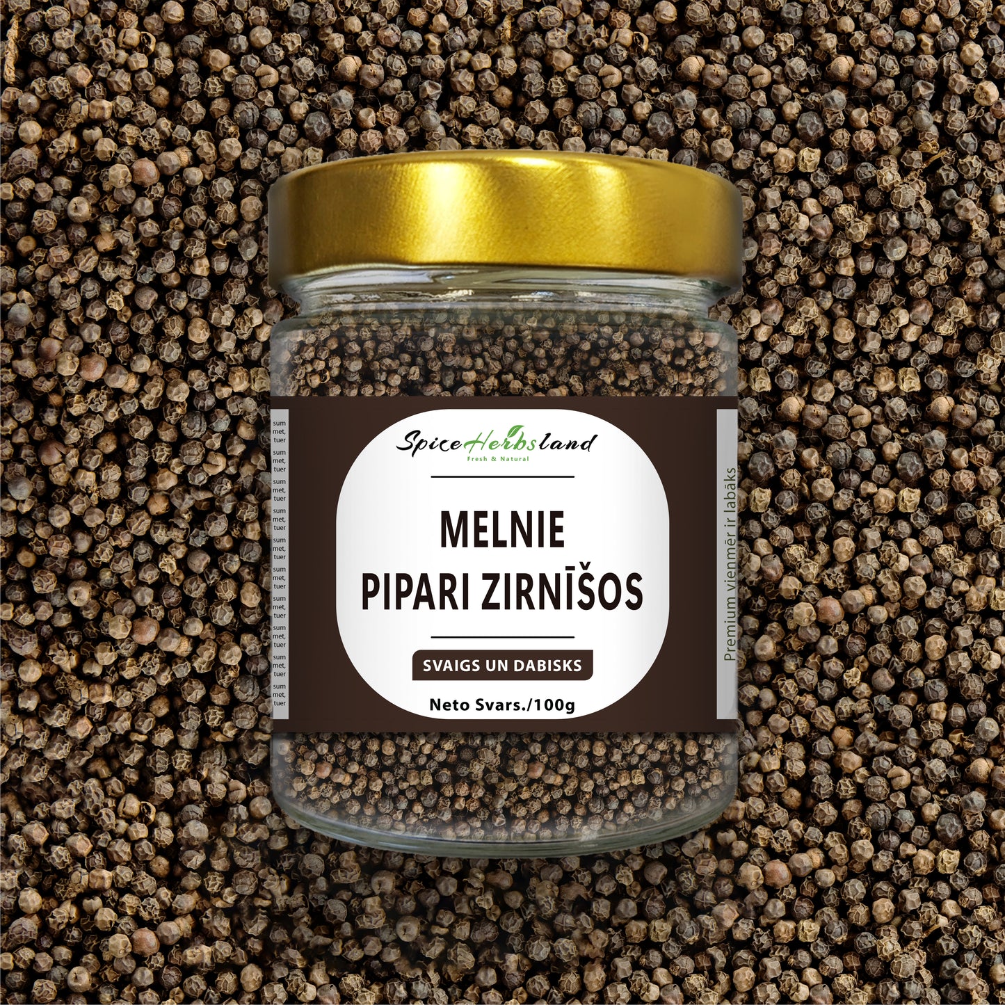 Melnie pipari zirnīšos 