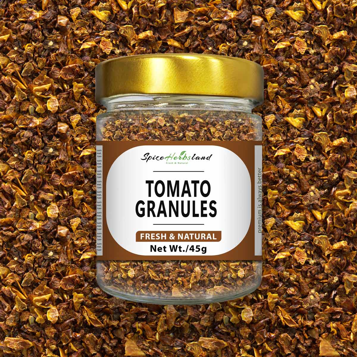 Tomato granules 9*9 mm